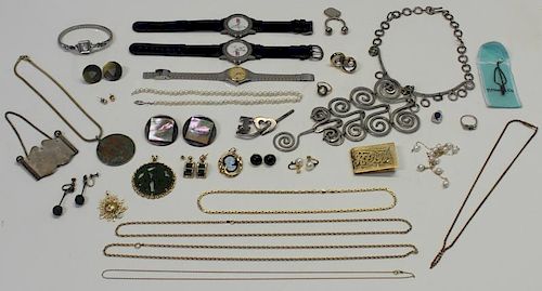 JEWELRY. Large Grouping of Assorted Gold and