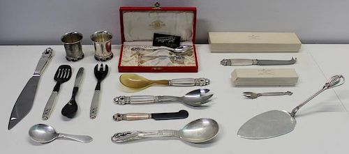 STERLING. Grouping of Georg Jensen Hollow Ware and