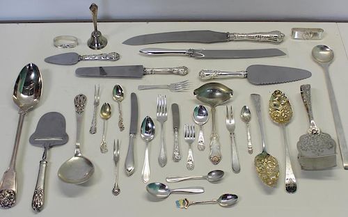 SILVER. Grouping of Assorted Flatware.