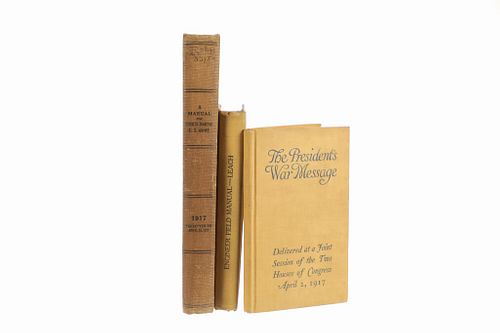 Rare & Unique World War I U. S. Army Books 1917
