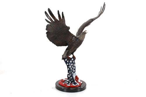 Large Bronze Eagle by Duane Scott - 49 Inches High