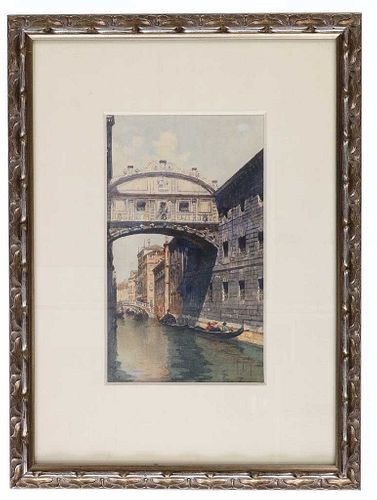 Bengnaly Italian Venice Canal Watercolor