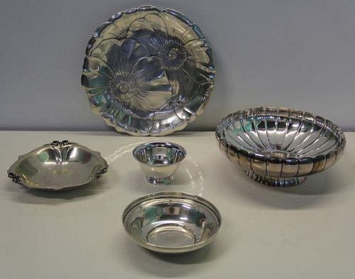 STERLING. Grouping of Assorted Hollow Ware.