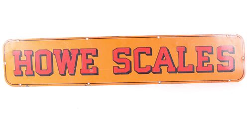 C. 1940 Howe Scales Enamel Advertisement Sign