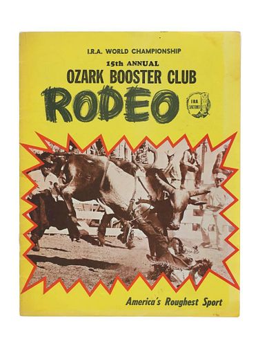 15th Annual Ozark Booster Club Rodeo Pamphlet 1967