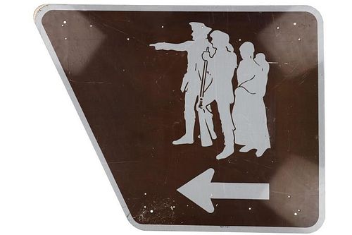 Large Lewis & Clark Trail Reflective Road Sign MT