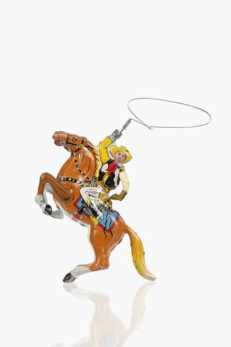1940 Louis Marx & Co. Wind Up Cowboy "Range Rider"