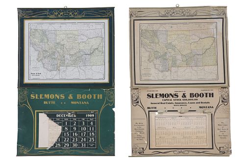 1908-1909 Slemons & Booth Advertisement Calendars