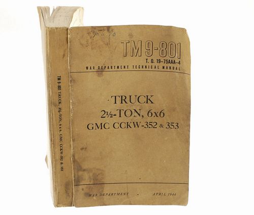 1944 War Department GMC Truck Technical Manual