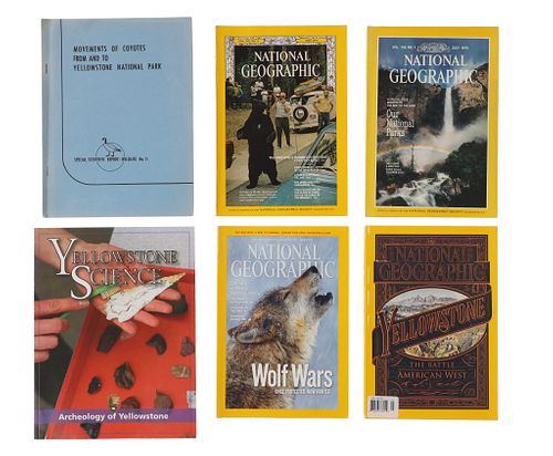 Collection of Yellowstone Science/Wildlife Books