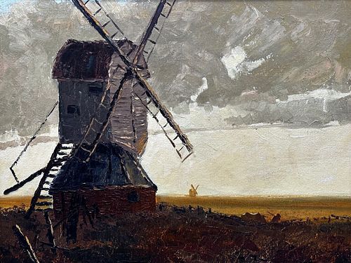 "WINDMILL" OIL PAINTING