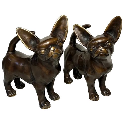  CHIHUAHUAS ANIMAL DOG SCULPTURES