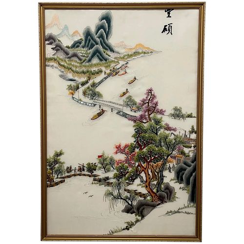  DECORATIVE ARTWORK CHINESE EMBROIDERED