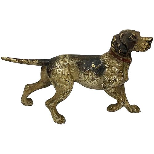MODEL HUNTING POINTING DOG SCULPTURE