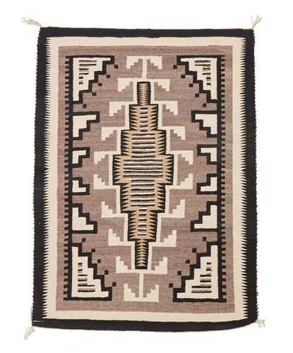 A Navajo Two Grey Hills textile