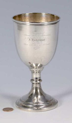 TN Agricultural Coin Silver Goblet