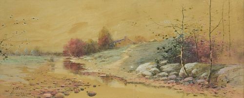 L. Branson Watercolor Landscape