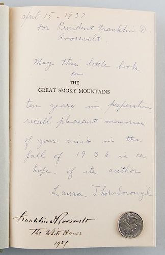 FDR's Copy of "The Great Smoky Mountains"