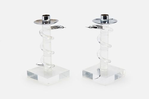 Alessandro Albrizzi, 'Serpent' Candle Holders (2)