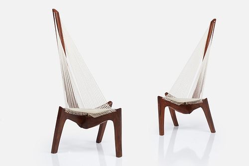 Jørgen Høvelskov Style, 'Harp' Chairs (2)
