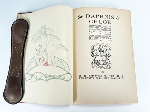 ART DECO DAPHNIS & CHLOE 1931 ILL. BY JOHN AUSTEN