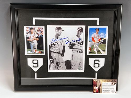 TED WILLIAMS & STAN MUSIAL SIGNATURES WITH COA
