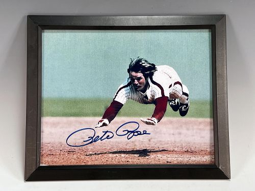 PETE ROSE SIGNED PHOTO