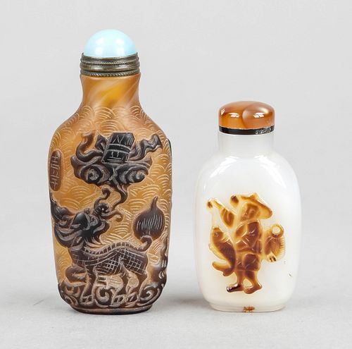 2 Snuffbottles, China, Qing dynasty