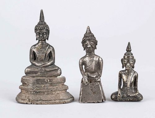 3 Buddhas, Thailand, 19th/20th c.,