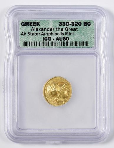 Alexander the Great AV Stater Coin, Amphlpolls Mint