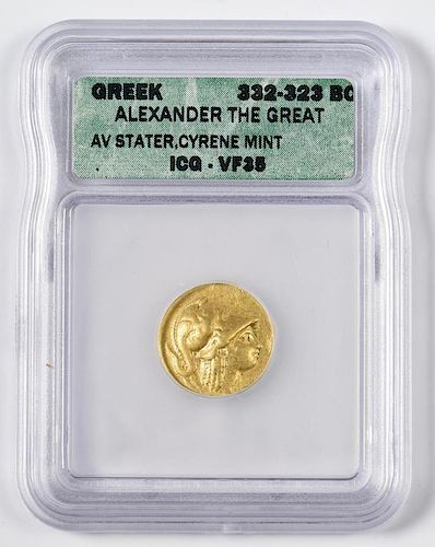 Alexander the Great AV Stater Coin, Cyrene Mint