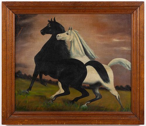 AMERICAN SCHOOL (EARLY 20TH CENTURY) EQUINE PAINTING