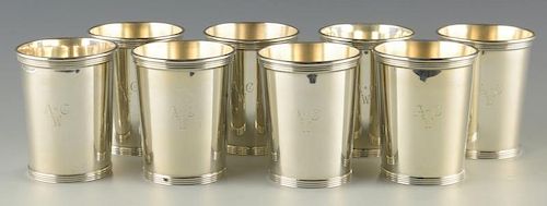 8 Sterling Julep Cups