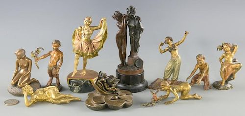 10 Miniature Bronzes inc. Bergman