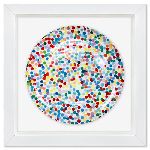 Damien Hirst, "The Currency" Framed Plate with Letter of Authenticity.