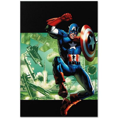 Marvel Comics "Captain America: Man Out Of Time #4" Numbered Limited Edition Giclee on Canvas by Bryan Hitch with COA.