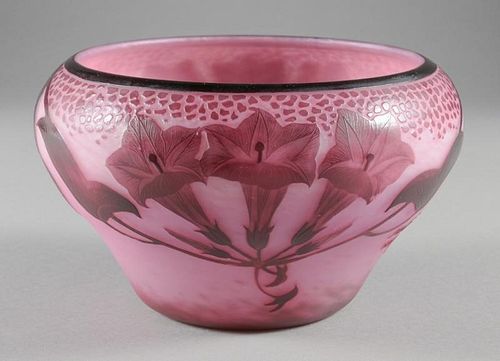 Andre Delatte Art Glass Vase