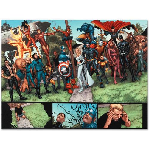 Marvel Comics "New Avengers #8" Numbered Limited Edition Giclee on Canvas by Steve McNiven with COA.