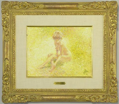 Louis Fabien Oil on Canvas Nude