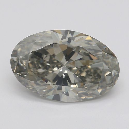2.22 ct, Natural Fancy Dark Greenish Gray Even Color, VS2, Oval cut Diamond (GIA Graded), Appraised Value: $26,600 