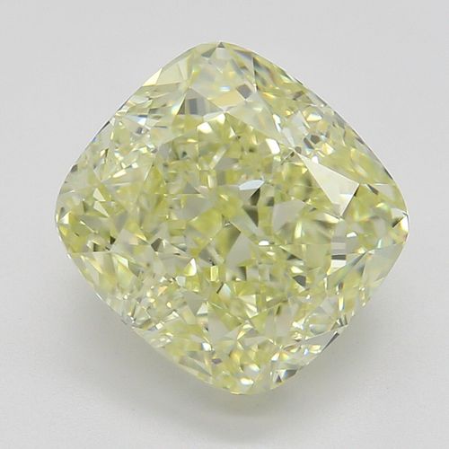 2.22 ct, Natural Fancy Light Yellow Even Color, VS2, Cushion cut Diamond (GIA Graded), Appraised Value: $35,700 
