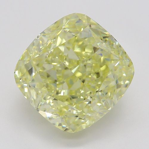 3.20 ct, Natural Fancy Yellow Even Color, VVS1, Cushion cut Diamond (GIA Graded), Appraised Value: $103,400 