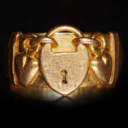 RARE CHINESE VICTORIAN LOVERS RING