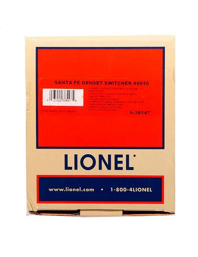 Lionel 6-38547 O Gauge Santa Fe Genset Switcher #9910