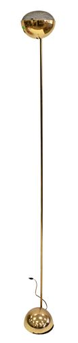 Robert Sonneman Style Brass Eyeball Torchiere V Floor Lamp