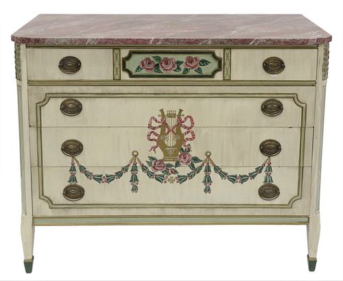 Hand Painted Four Drawer Chest