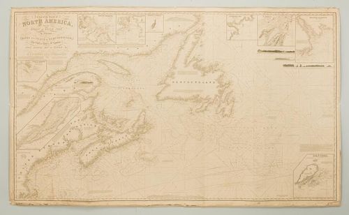 Nautical Chart: N. America inc. Boston, Nova Scotia