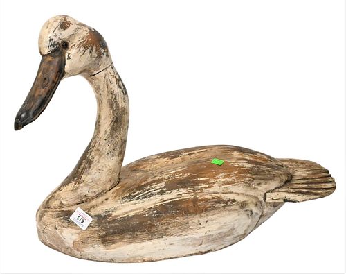 Wood Swan Decoy