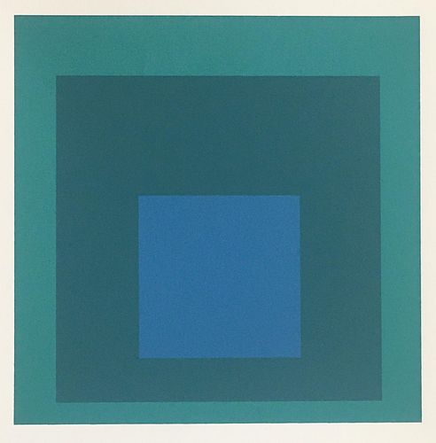 Josef Albers (After) - Blue Reminding (1962)