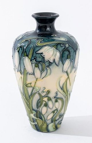 Moorcroft Snowdrop Vase